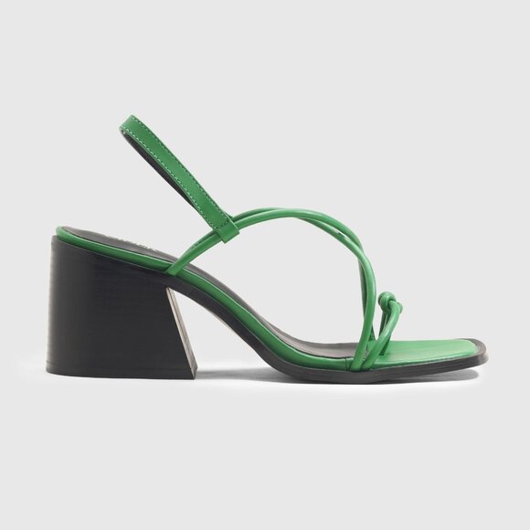 Cross Strap Chunky Heeled Sandals - Picture 3 of 7